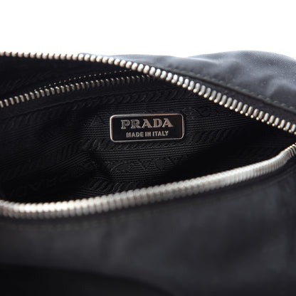 Prada Tessuto Nylon Pochette Bag Black 6 of 9