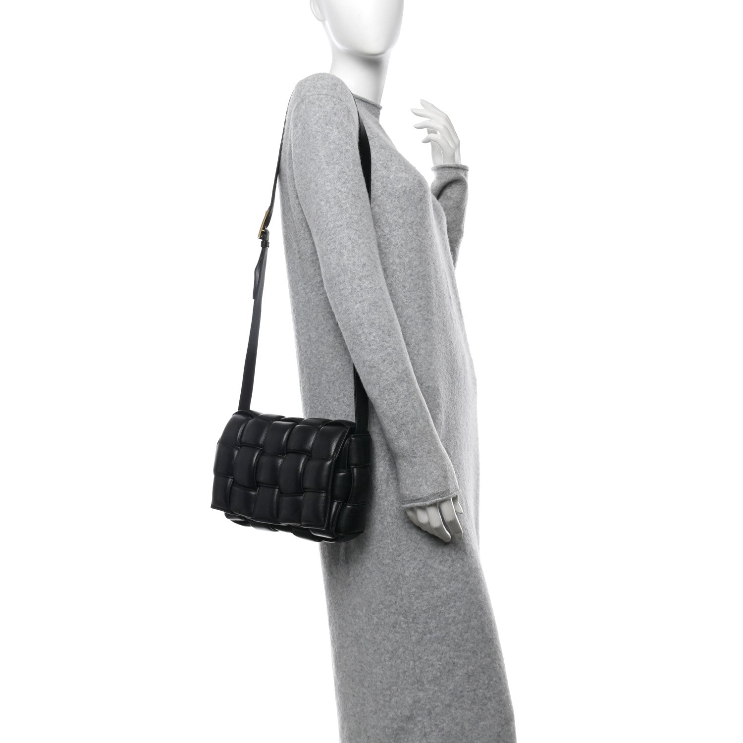 Bottega Veneta Nappa Maxi Intreccio Padded Cassette Crossbody Bag Black 2 of 14