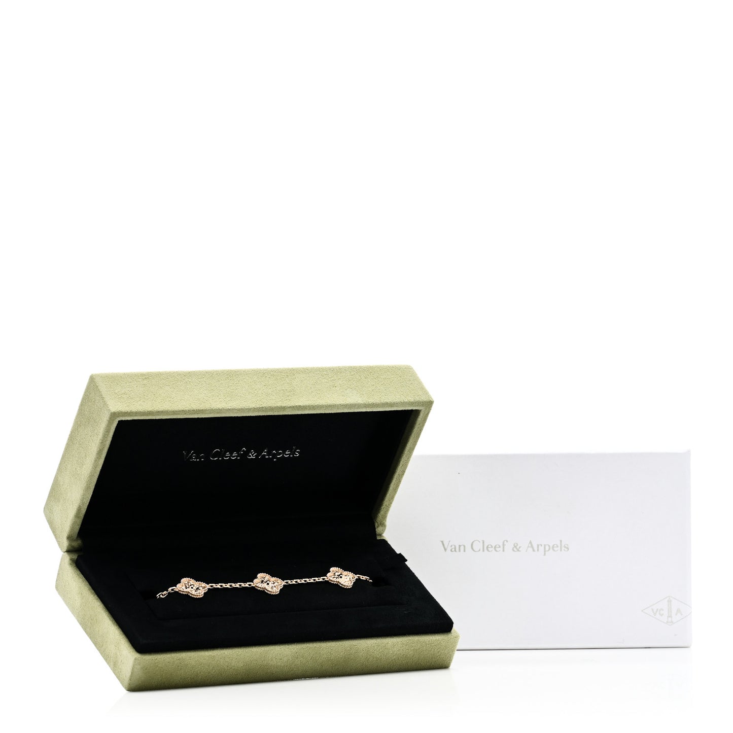 18K Yellow Gold 5 Motifs Vintage Alhambra Bracelet