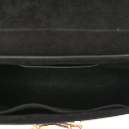Louis Vuitton Epi Tortoiseshell Twist Shoulder Bag MM Black White 6 of 9