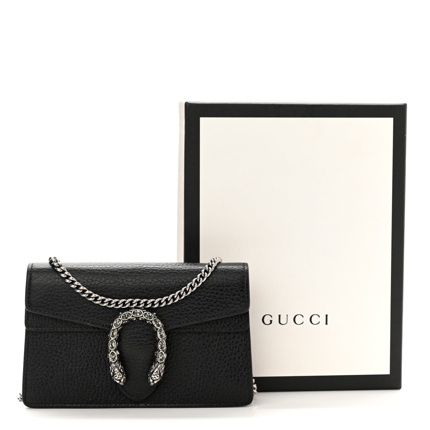Calfskin Super Mini Dionysus Shoulder Bag Black