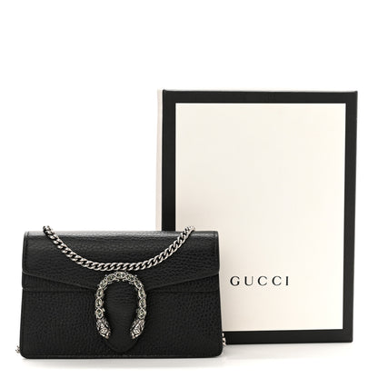 Gucci Calfskin Super Mini Dionysus Shoulder Bag Black 12 of 12