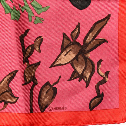 Hermes Silk Les Tigreaux Pocket Square 4 of 5