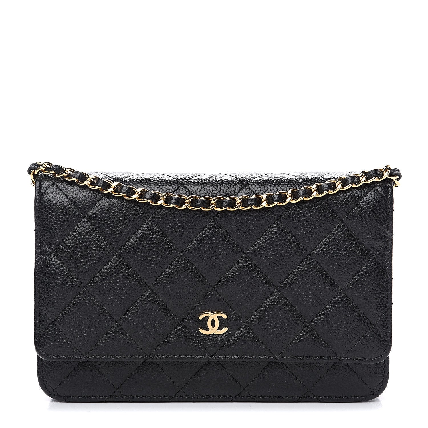 Chanel Caviar Quilted Wallet On Chain WOC Black 1 of 7