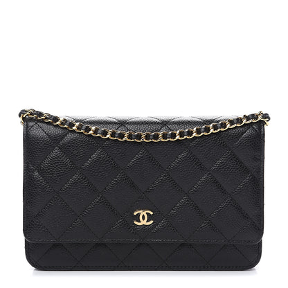 Chanel Caviar Quilted Wallet On Chain WOC Black 1 of 7
