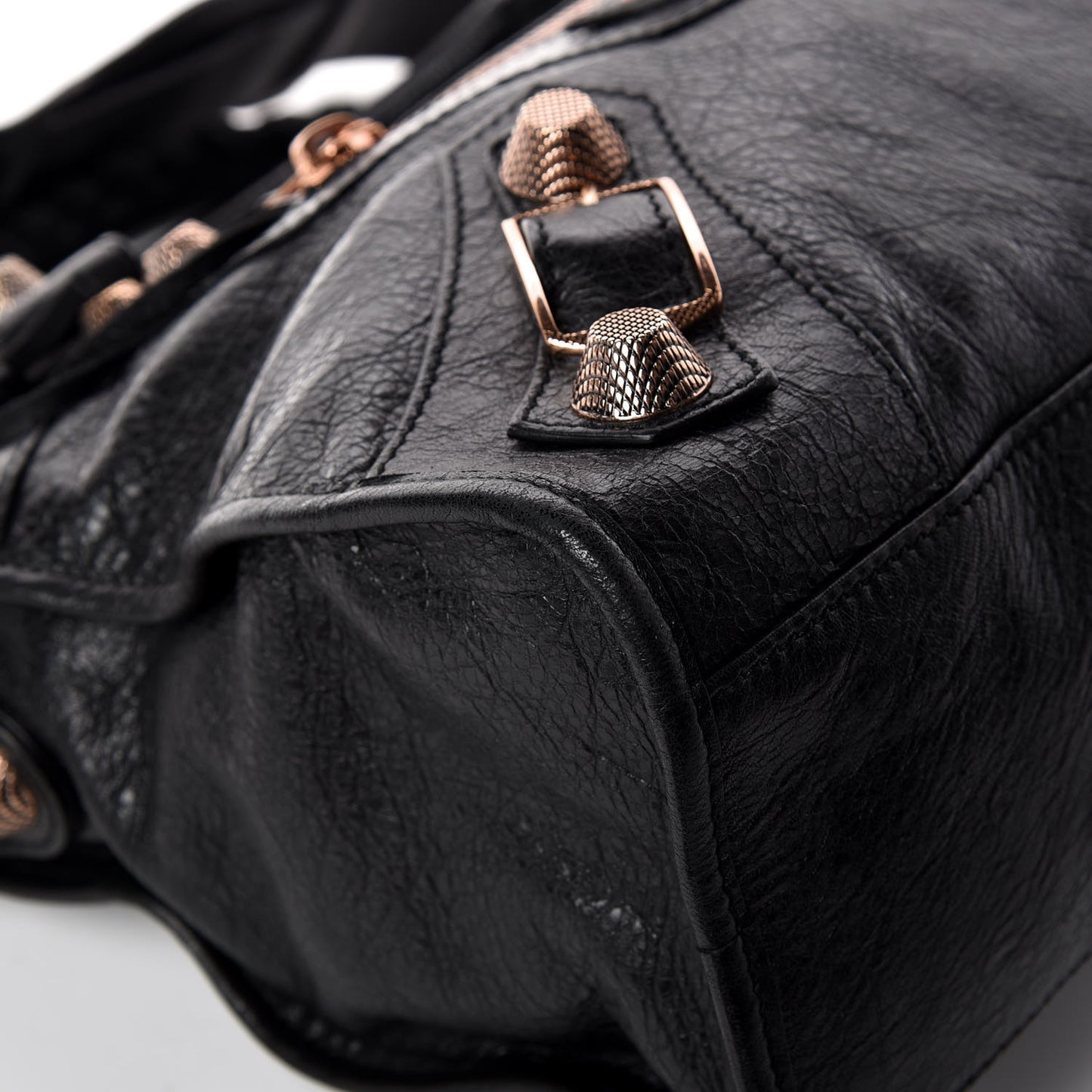 Agneau Giant 21 Rose Gold Hardware City Black