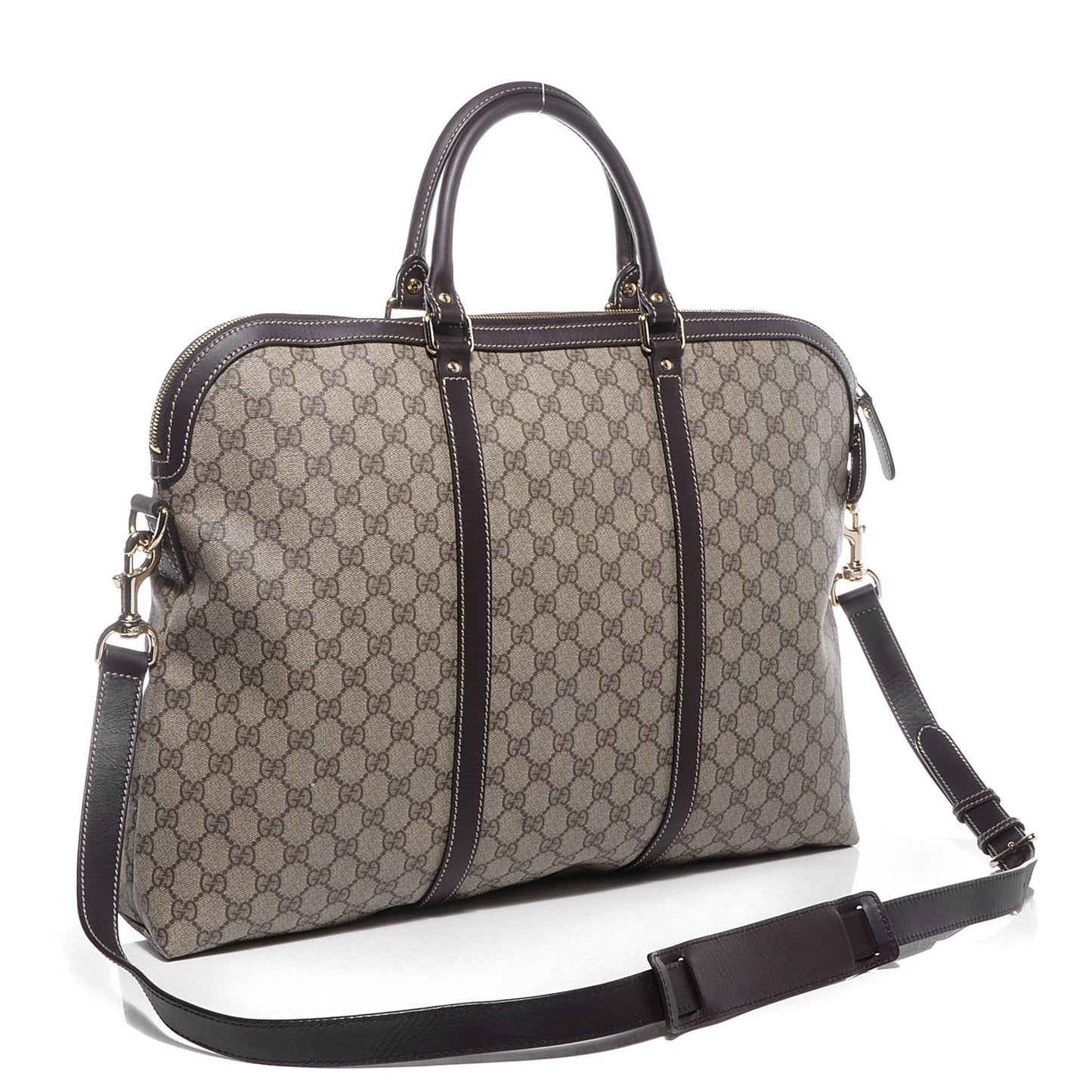 GG Plus Monogram Double Handle Briefcase