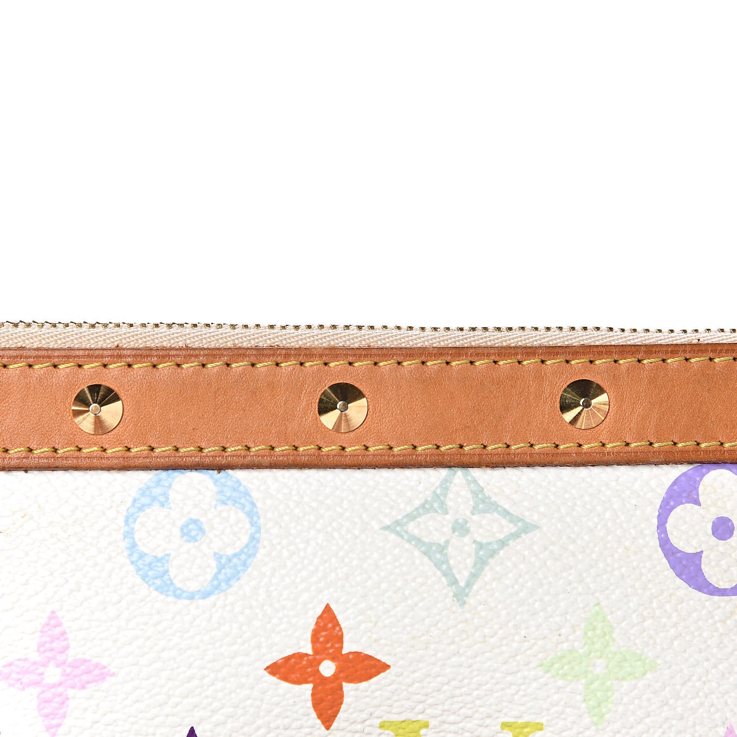 Louis Vuitton Monogram Multicolor Pochette Accessories White 12 of 14