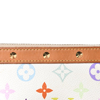Louis Vuitton Monogram Multicolor Pochette Accessories White 12 of 14