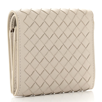 Bottega Veneta Nappa Intrecciato Tri-Fold Wallet White 3 of 9
