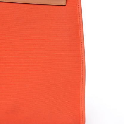 Hermes Vache Hunter Toile Herbag Zip 31 PM Orange 28 of 30
