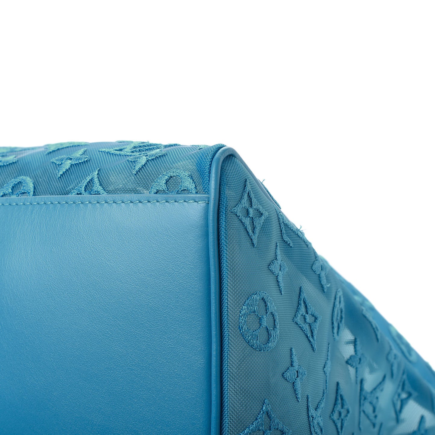 Monogram See Through Keepall Triangle Bandouliere 50 Turquoise