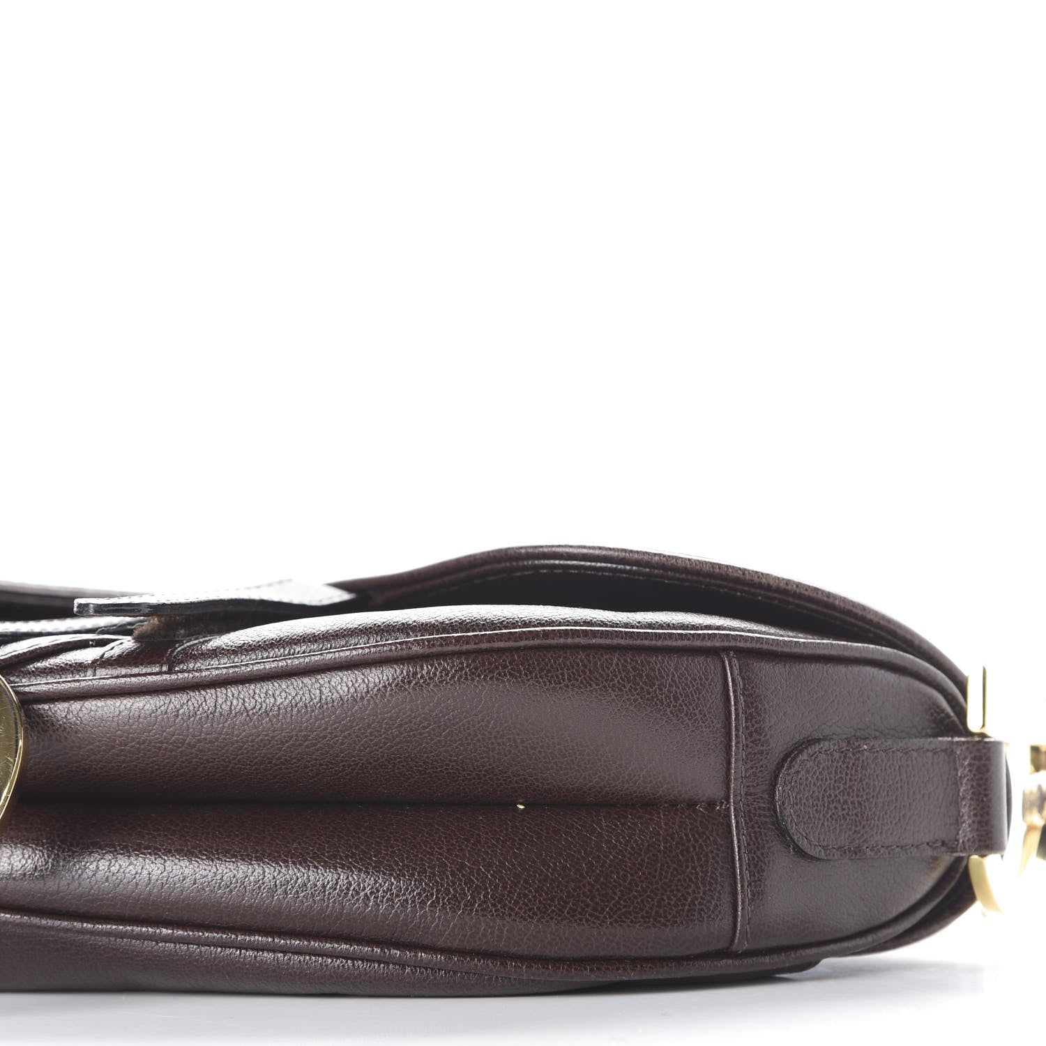 Christian Dior Calfskin Saddle Bag Brown 6 of 9