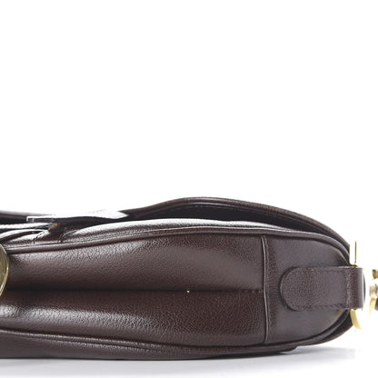 Christian Dior Calfskin Saddle Bag Brown 6 of 9