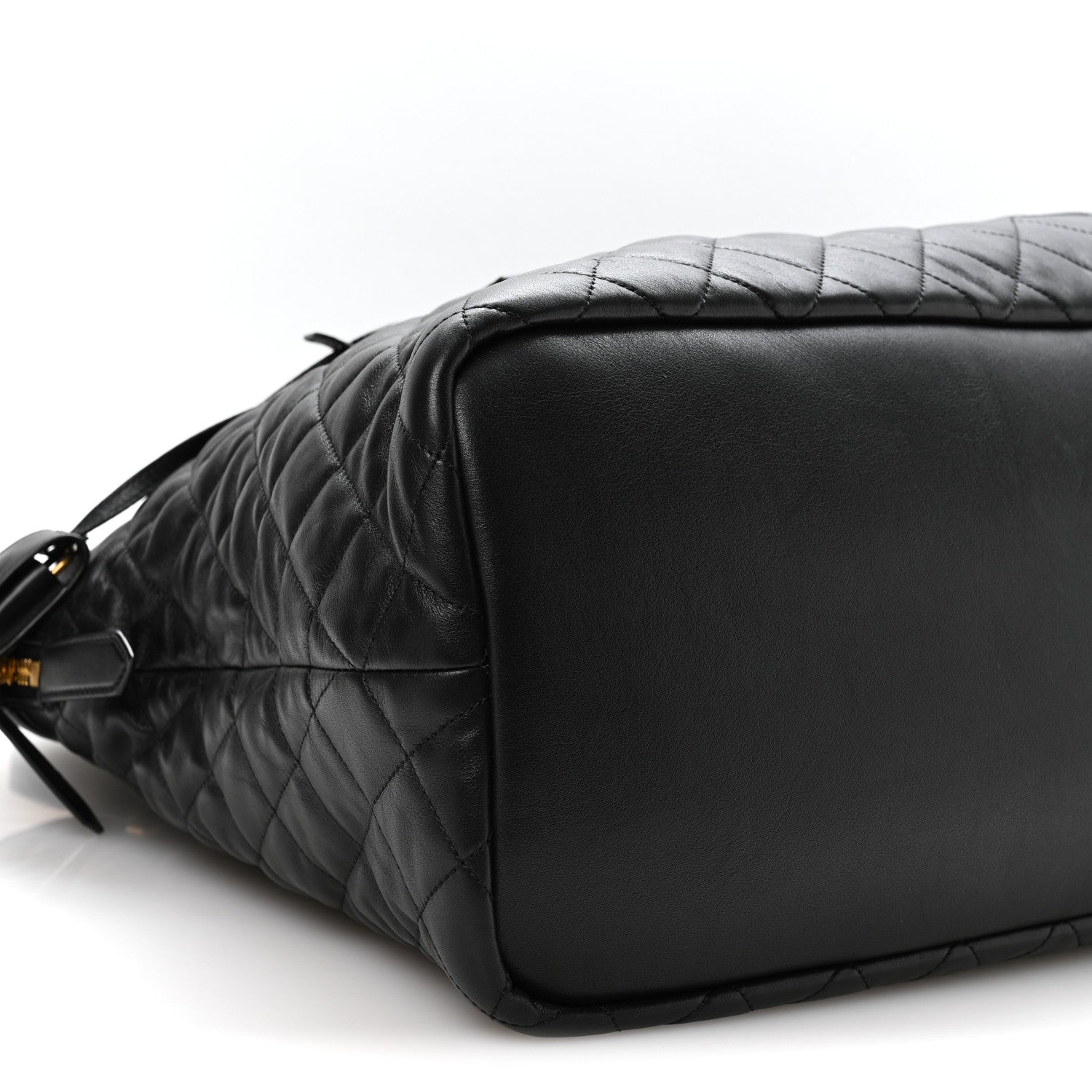 Saint Laurent Calfskin Quilted ES Giant Travel Bag Black 8 of 9
