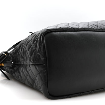 Saint Laurent Calfskin Quilted ES Giant Travel Bag Black 8 of 9