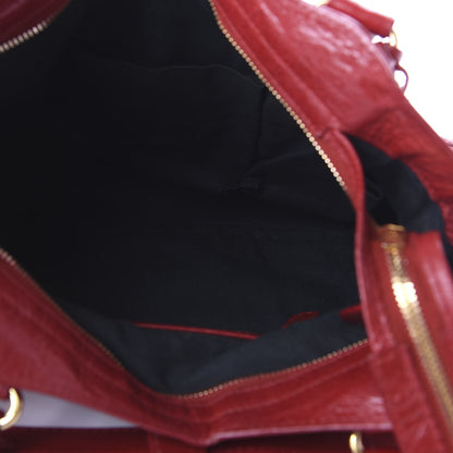 Balenciaga Agneau Giant 12 Gold Hardware Town Rouge Lipstick 5 of 11