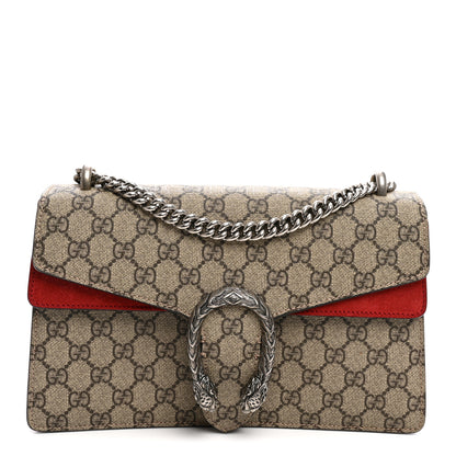 Gucci GG Supreme Monogram Small Dionysus Shoulder Bag Red 1 of 12