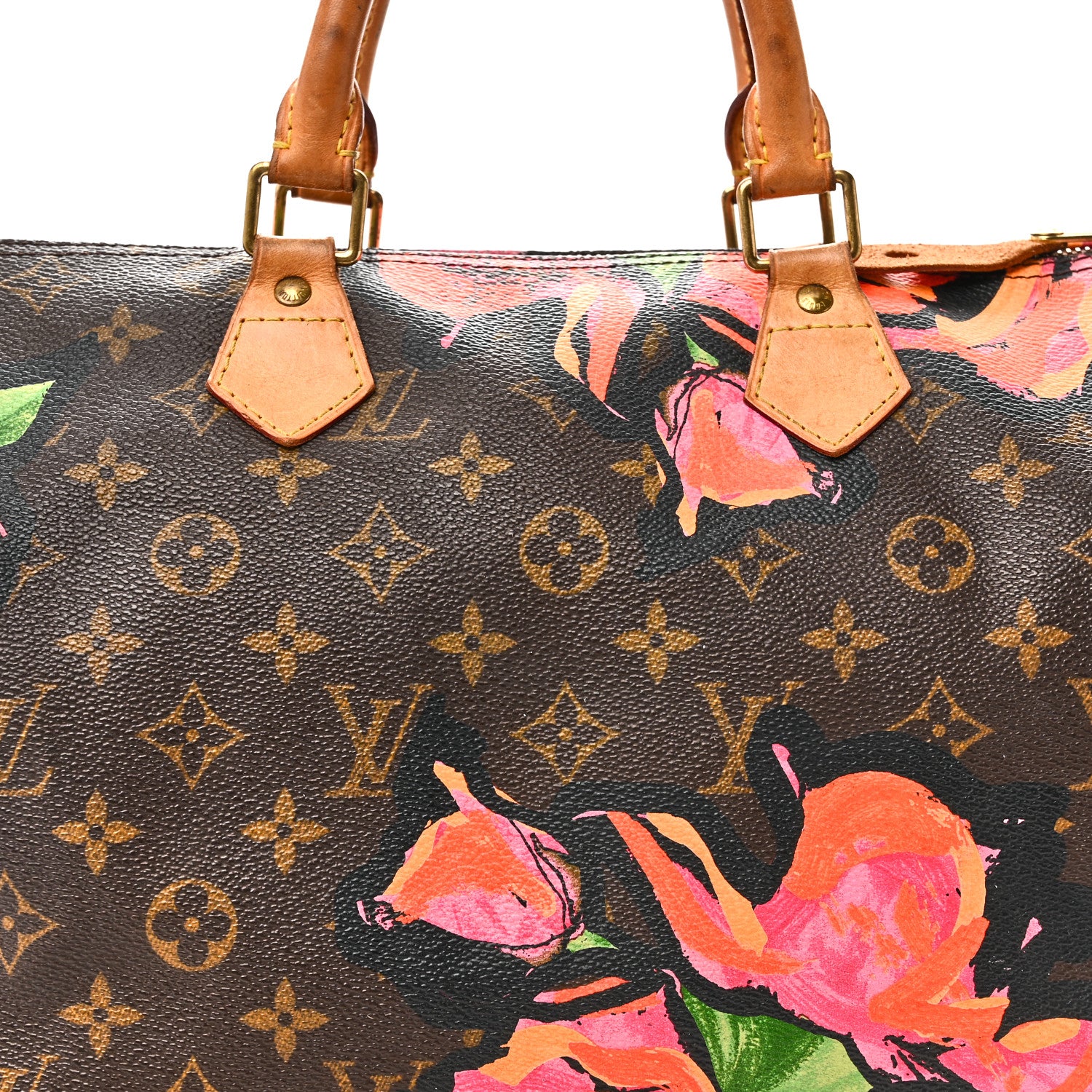 Louis Vuitton Monogram Roses Speedy 30 8 of 13