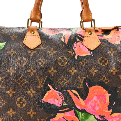 Louis Vuitton Monogram Roses Speedy 30 8 of 13