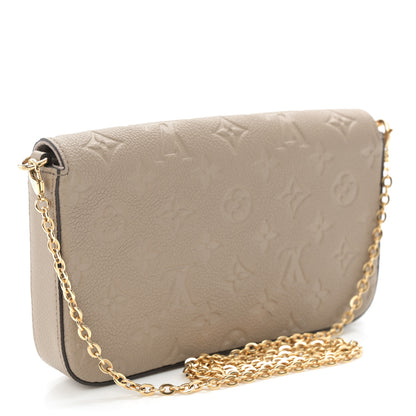 Louis Vuitton Empreinte Pochette Felicie Chain Wallet Tourterelle 4 of 11