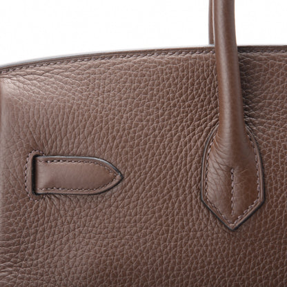 Hermes Taurillon Clemence Birkin 35 Cacao 10 of 32