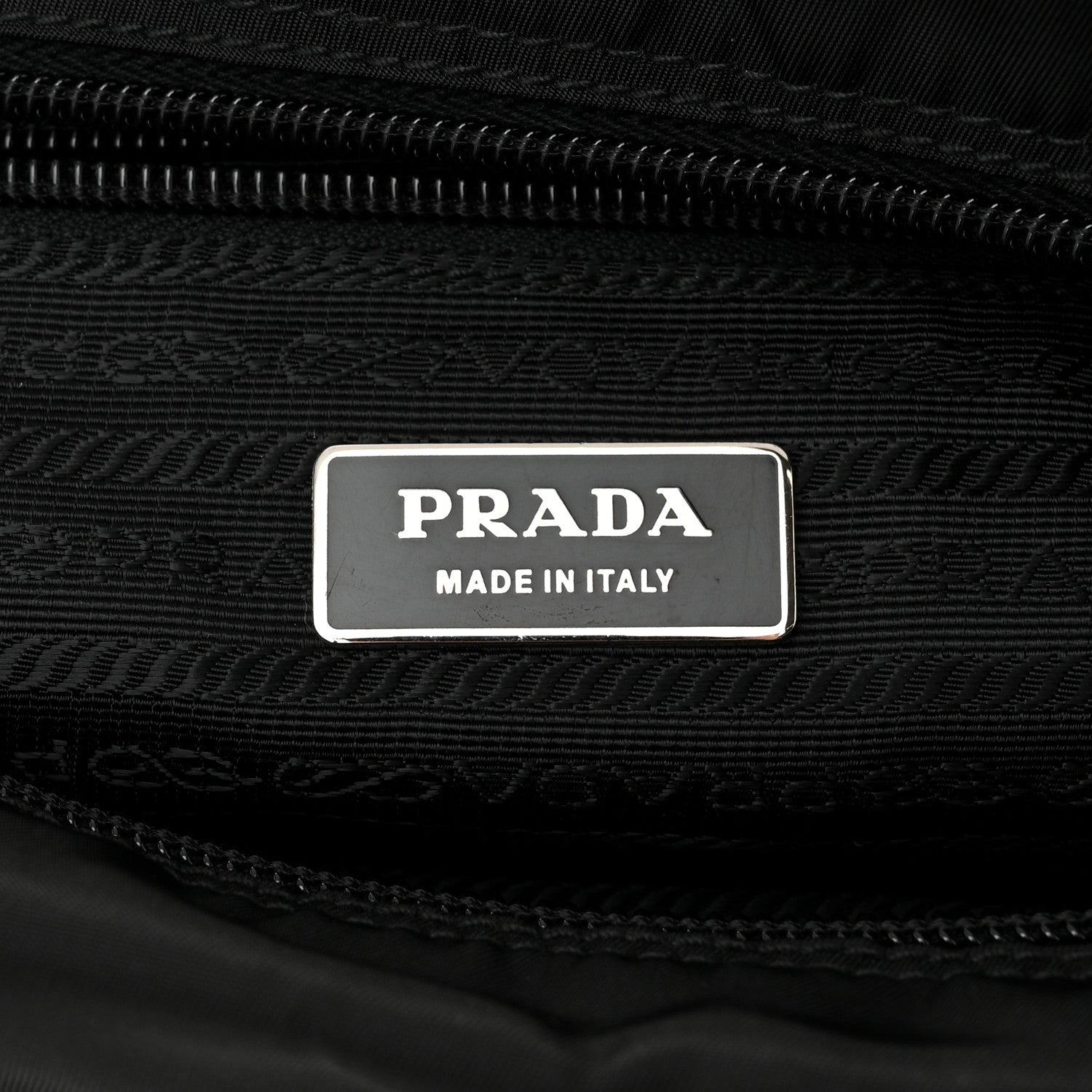 Prada Tessuto Nylon Saffiano Vela Messenger Bag Black 6 of 10