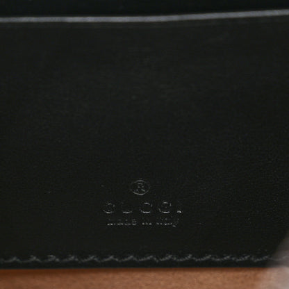 Gucci Calfskin Matelasse Chevron Mini GG Marmont Half Moon Hobo Black 6 of 10