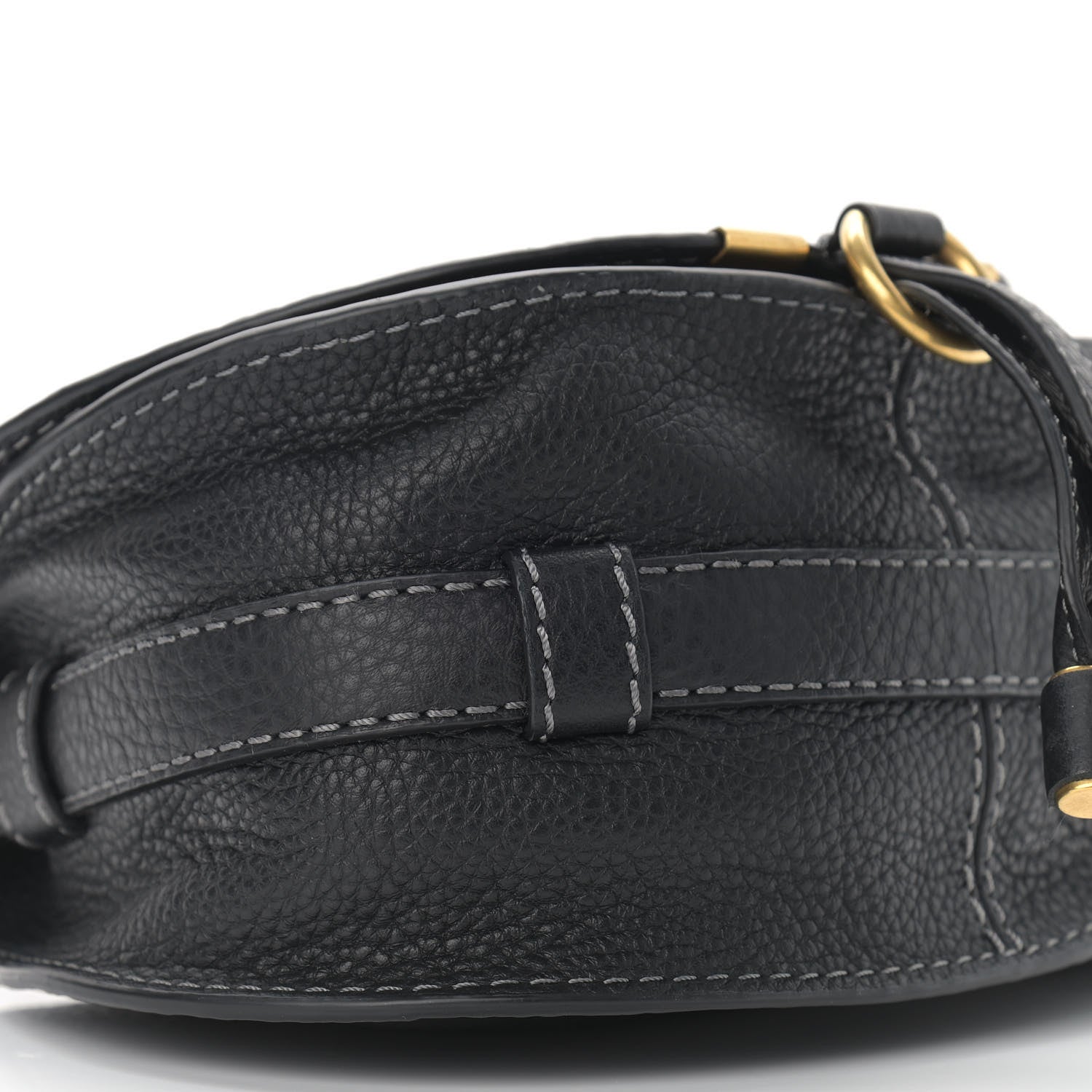 Chloe Calfskin Mini Marcie Round Crossbody Bag Black 8 of 9