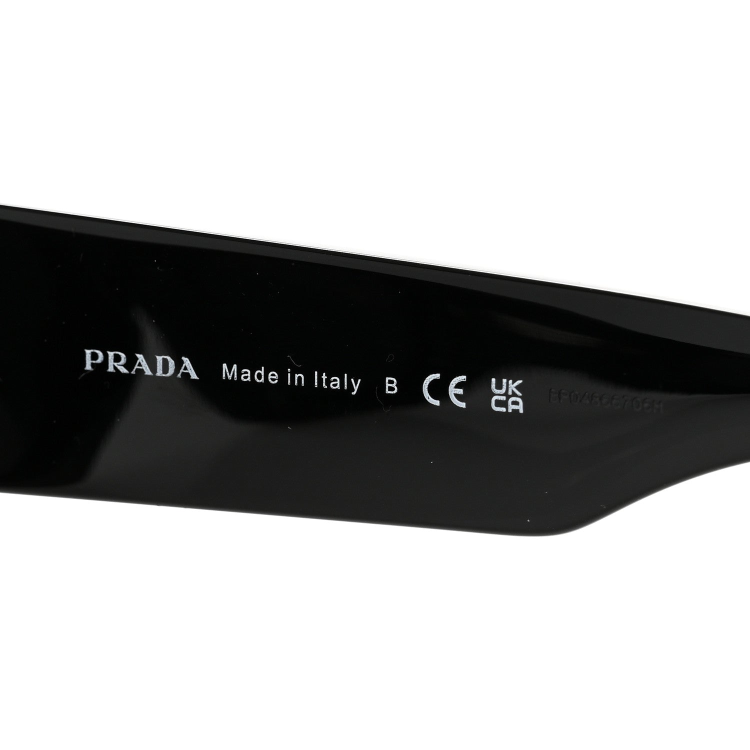 Prada Acetate Pillow Sunglasses SPR A01 Black 5 of 9