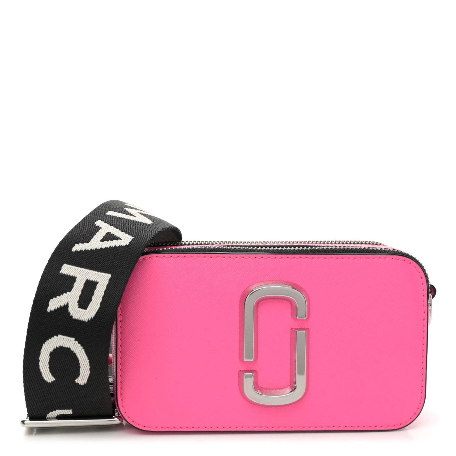 Marc Jacobs Saffiano Small Snapshot Camera Bag Bright Pink 1 of 9