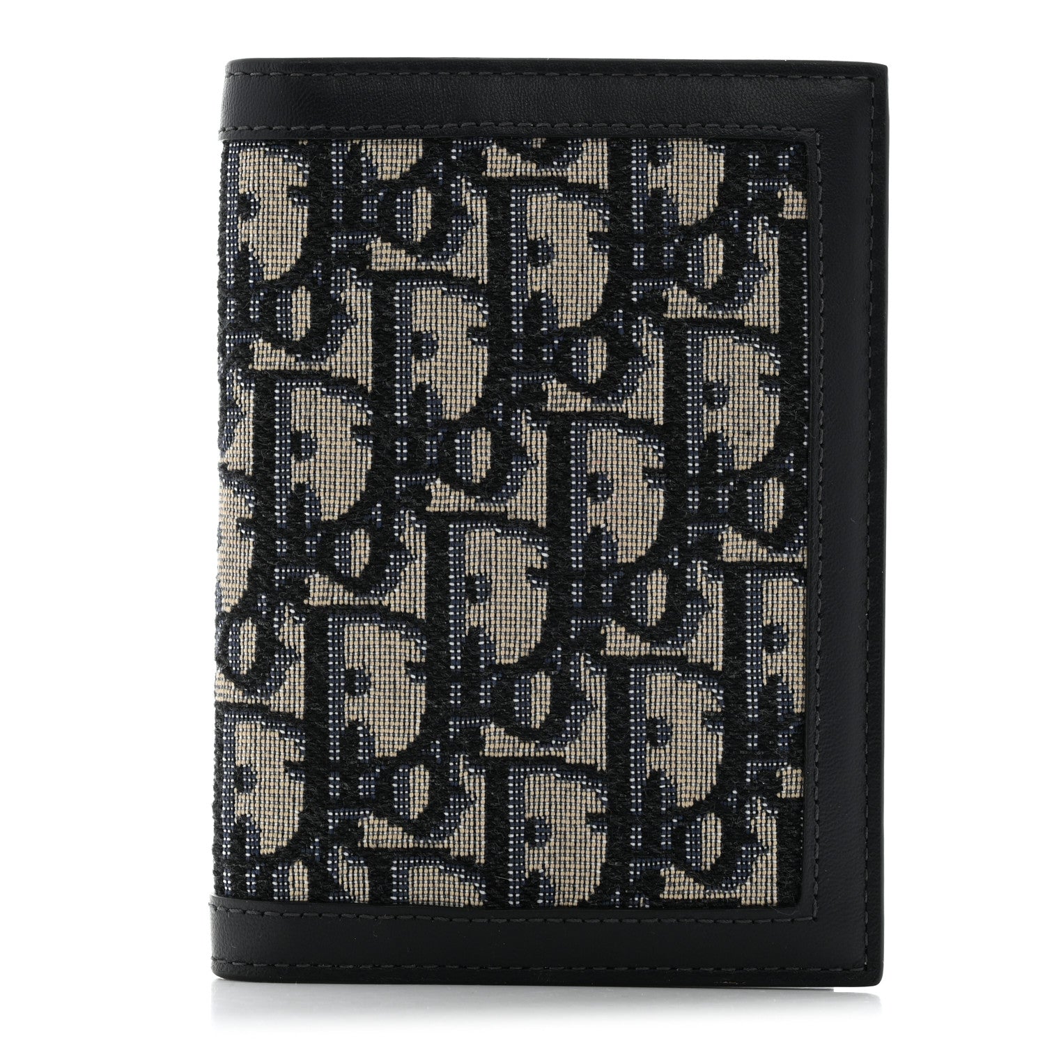 Christian Dior Calfskin Oblique Passport Holder Blue 1 of 7