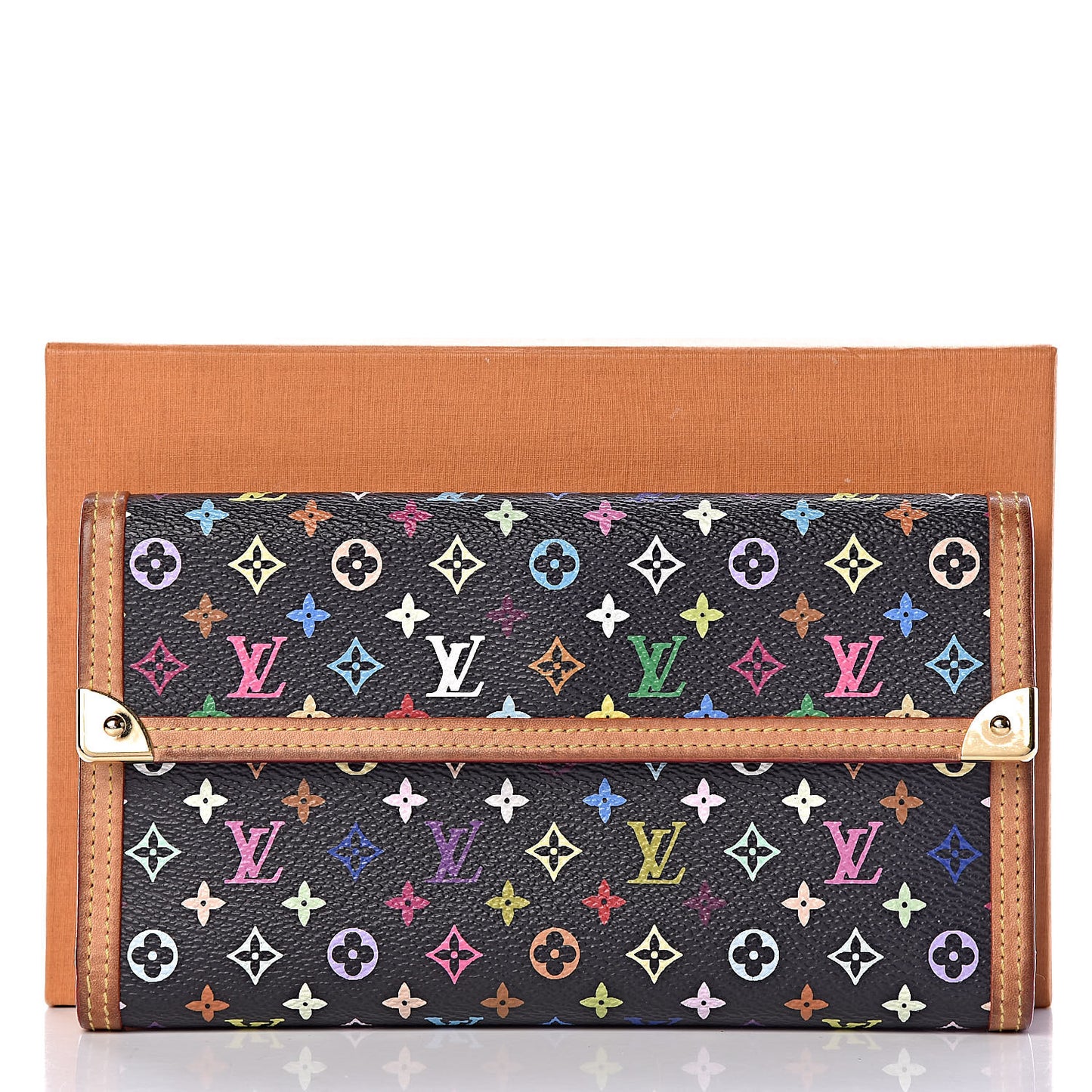Monogram Multicolor Porte Tresor International Wallet Black
