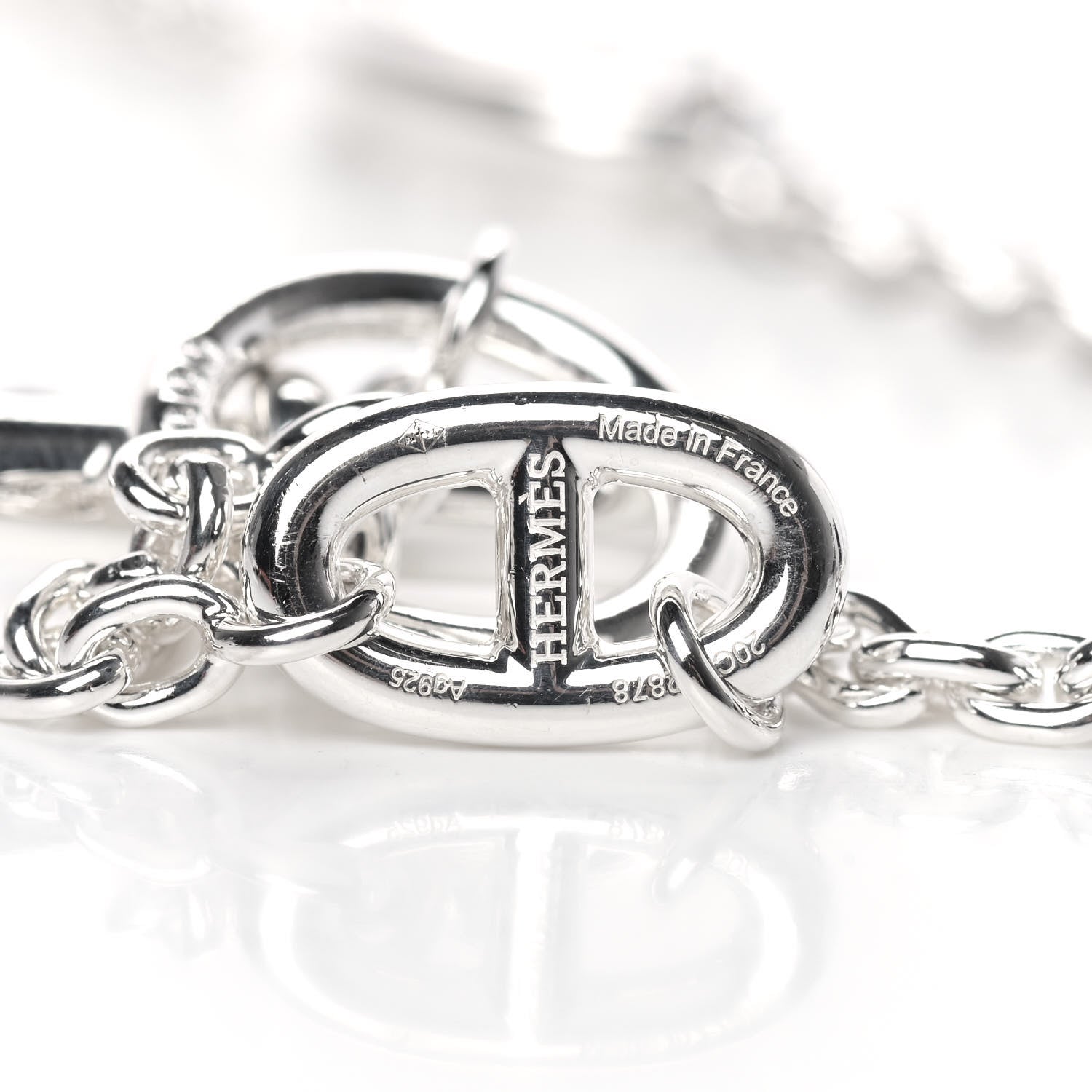 Hermes Sterling Silver Farandole Necklace 120 4 of 5