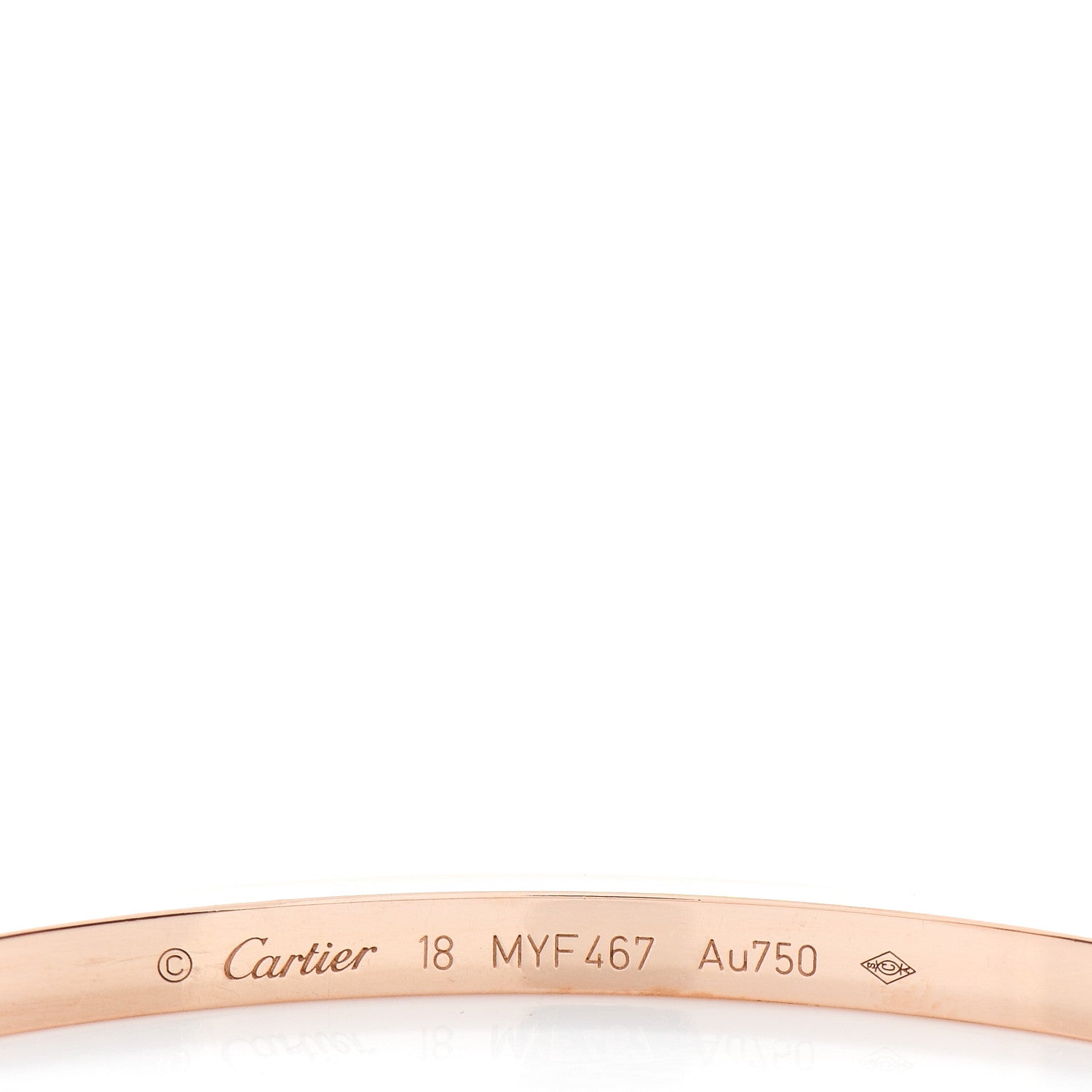 Cartier 18K Pink Gold Small LOVE Bracelet 18 3 of 5