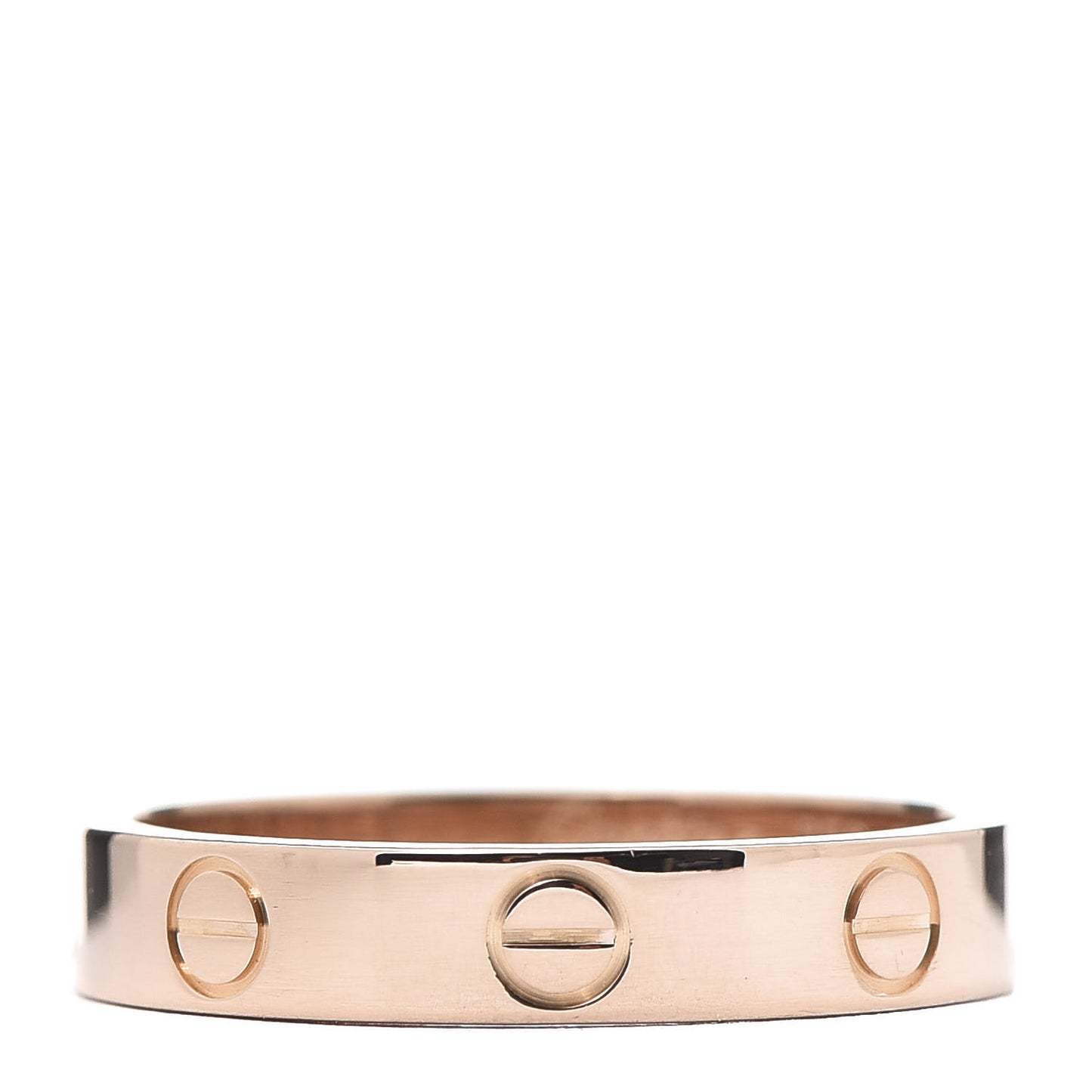 18K Pink Gold 3.5mm LOVE Wedding Band Ring 53 6.5