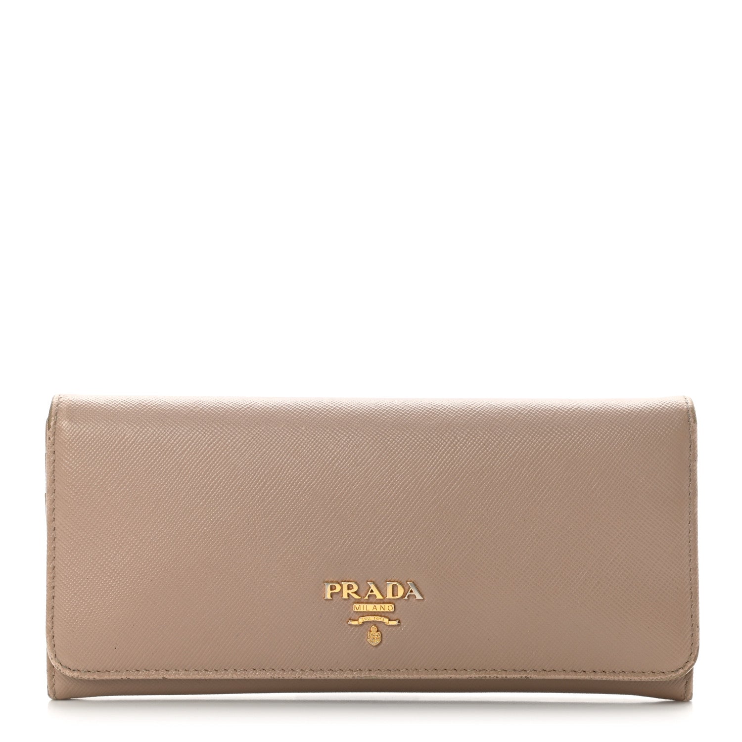 Prada Saffiano Metal Continental Flap Wallet Cammeo 1 of 17