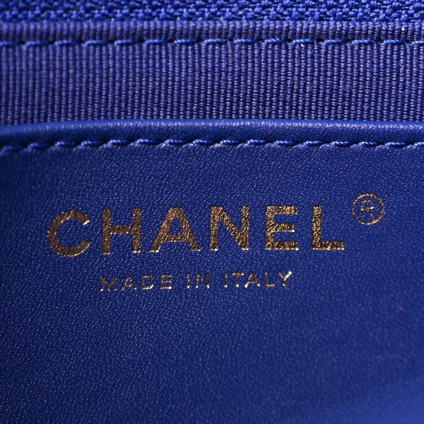 Lambskin Quilted Small Pillow Crush Flap Blue
