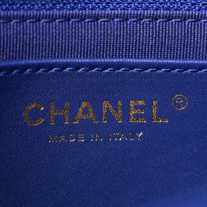 Chanel Lambskin Quilted Small Pillow Crush Flap Blue 6 of 12
