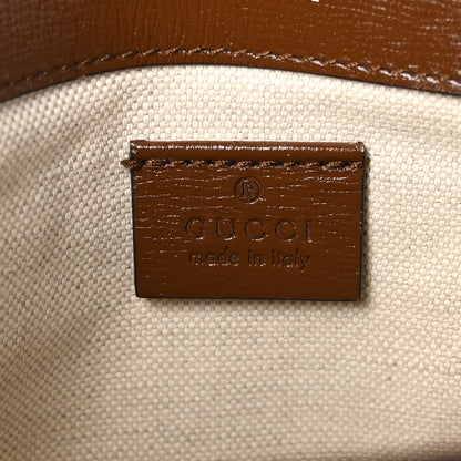 Gucci GG Supreme Monogram Web Mini Horsebit 1955 Shoulder Bag Beige Brown Sugar 6 of 11