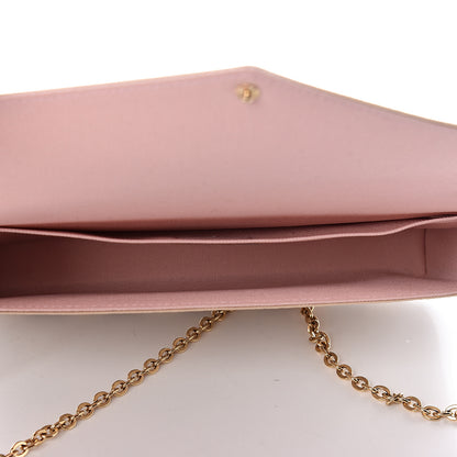 Louis Vuitton Damier Azur Pochette Felicie Chain Wallet Rose Ballerine 6 of 12