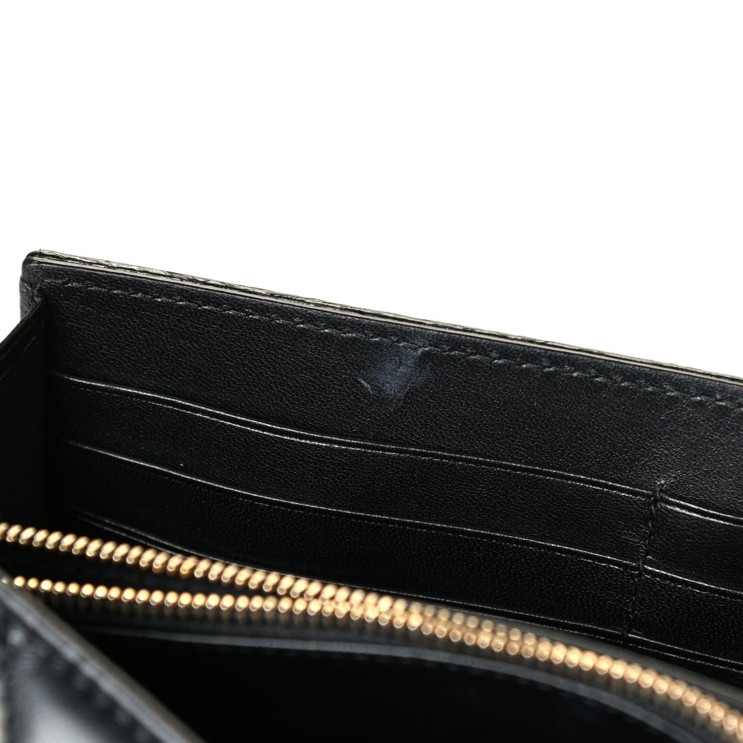 Lambskin Cannage Lady Dior Charm Wallet Black