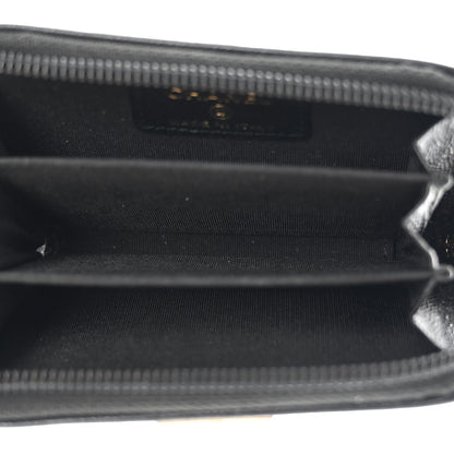 Chanel Caviar Quilted Boy Zip Around Coin Purse Wallet Black 5 of 9