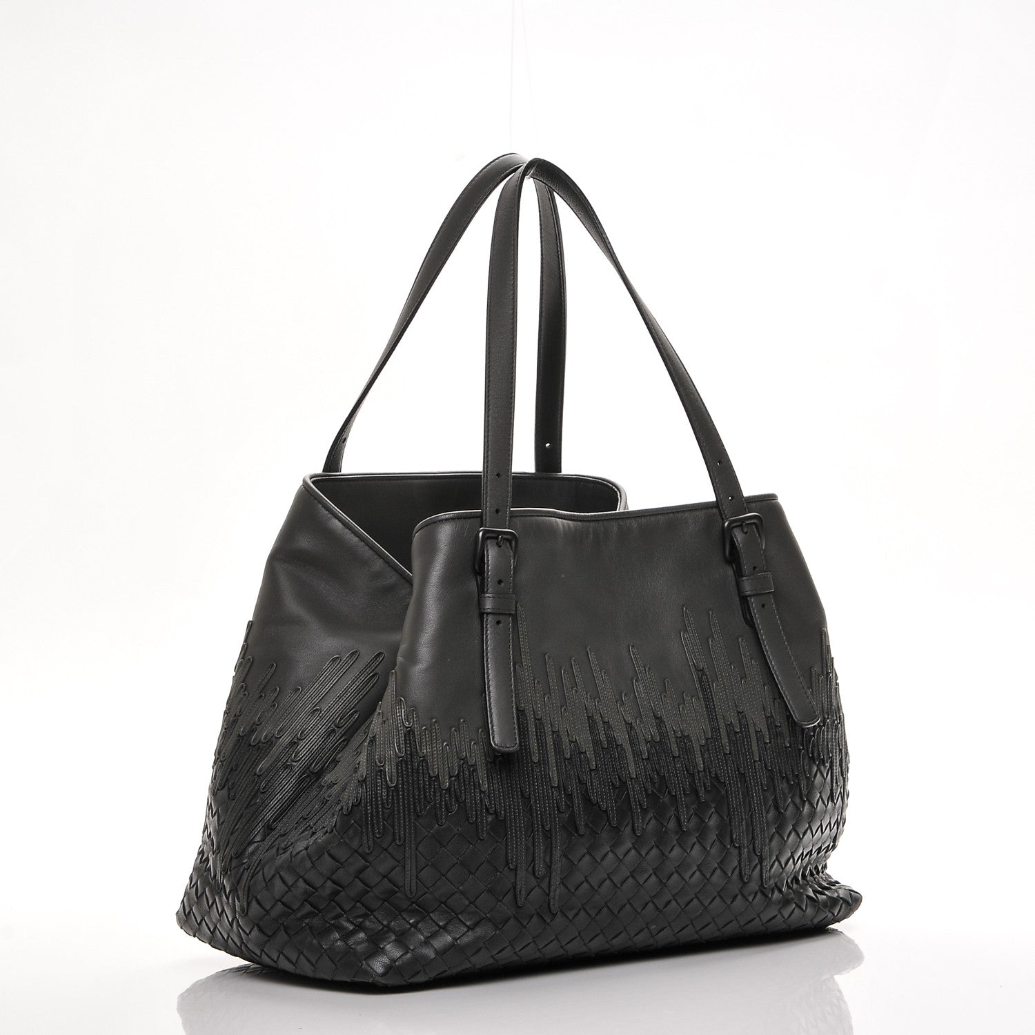 Bottega Veneta Nappa Intrecciato Medium Flow Wave Tote Ardoise 3 of 6