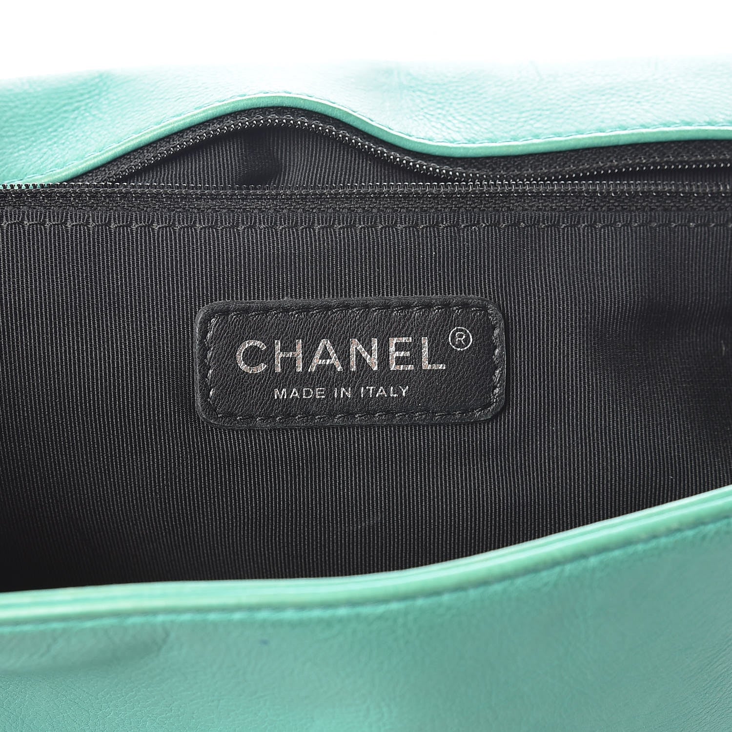 Chanel Calfskin Quilted Large Boy Flap Green 7 of 23