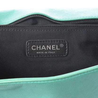 Chanel Calfskin Quilted Large Boy Flap Green 7 of 23