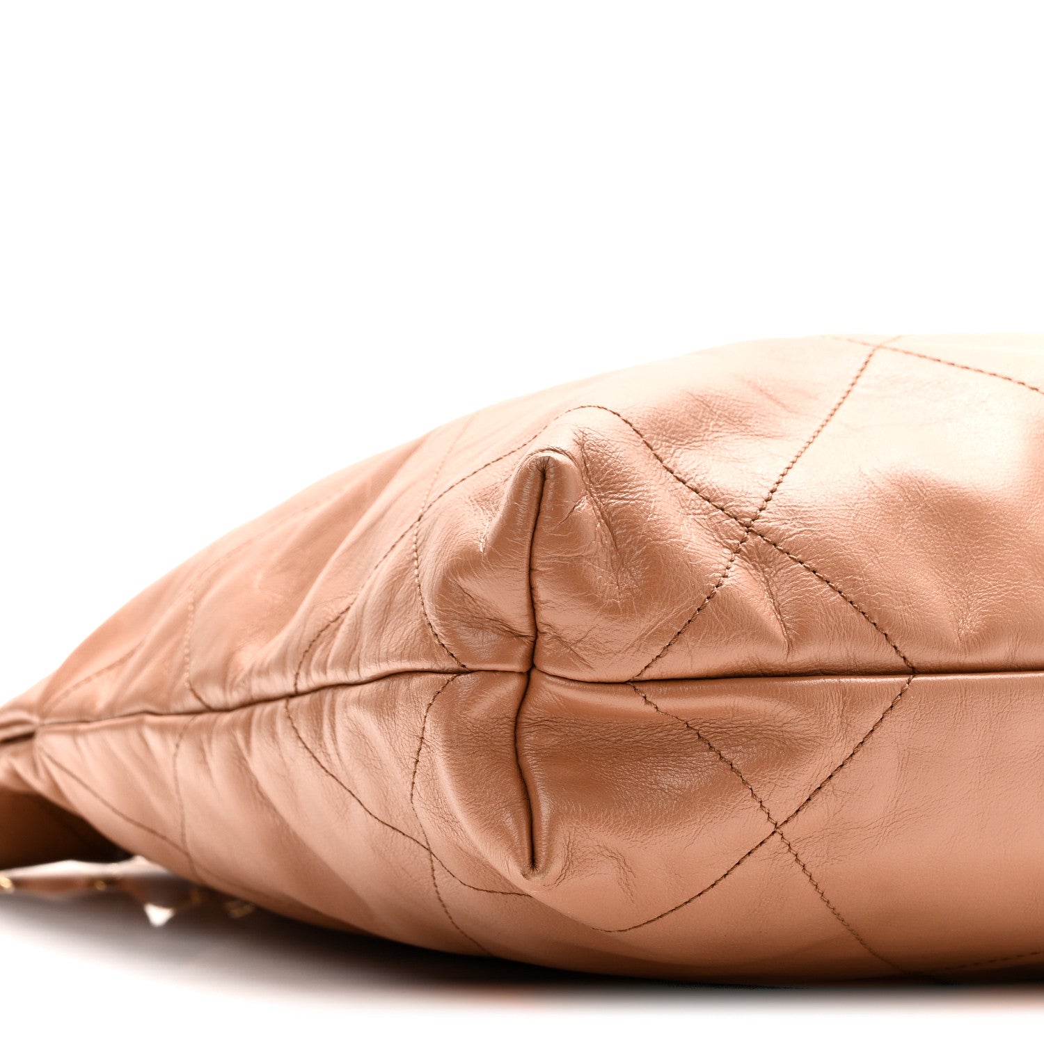 Chanel Shiny Calfskin Quilted Small Chanel 22 Beige 11 of 12
