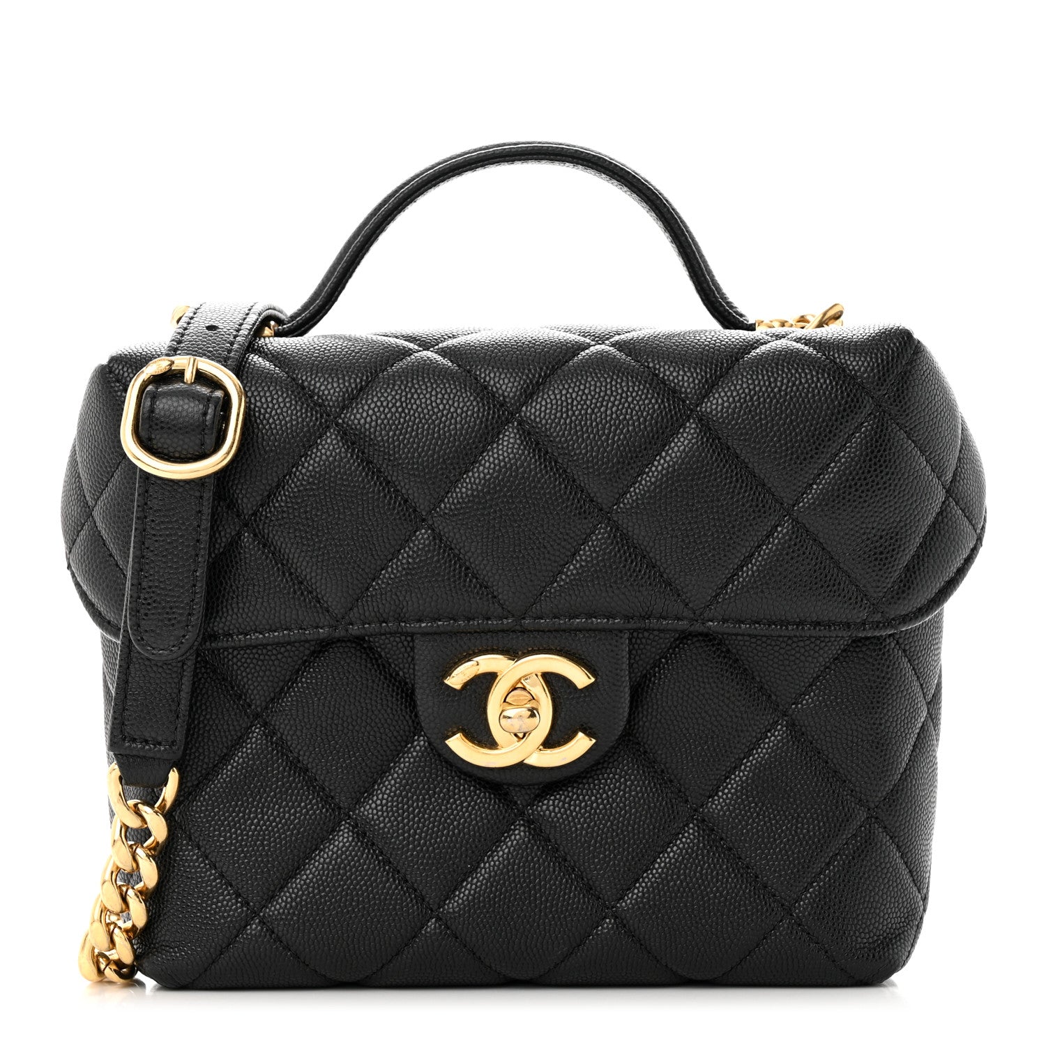 Chanel Caviar Quilted Handy Box Vanity Case Black 1 of 11