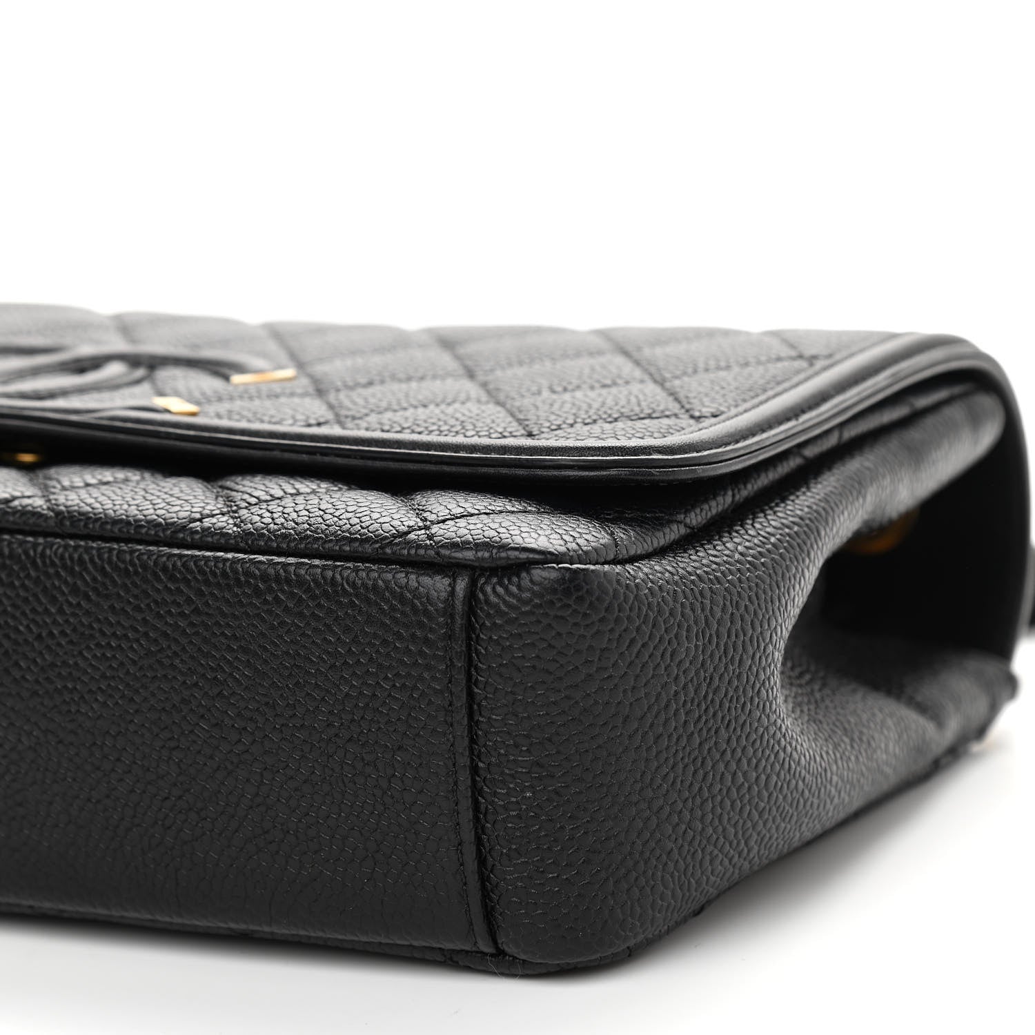 Chanel Caviar Quilted Medium CC Filigree Flap Black 10 of 13