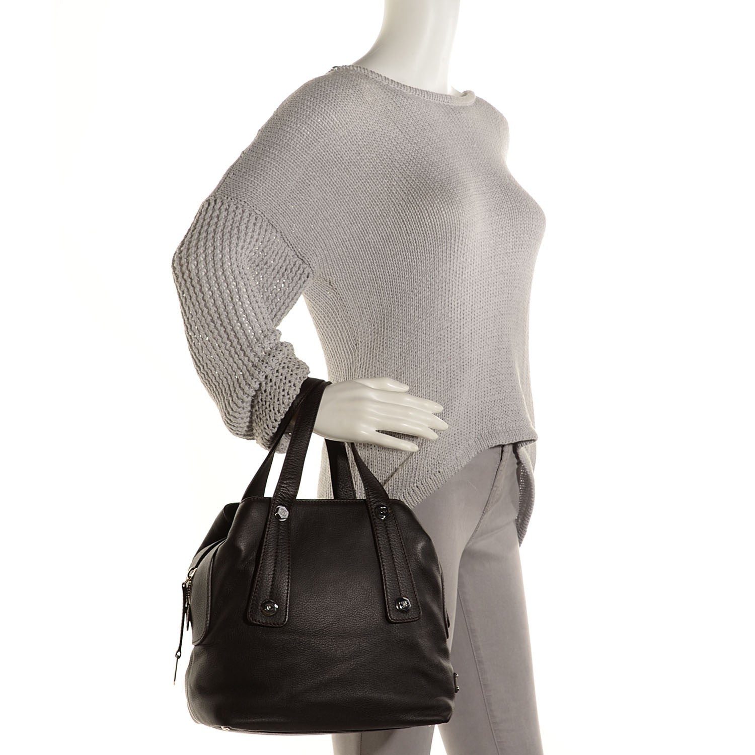 Chanel Deerskin Tote Dark Brown 2 of 7